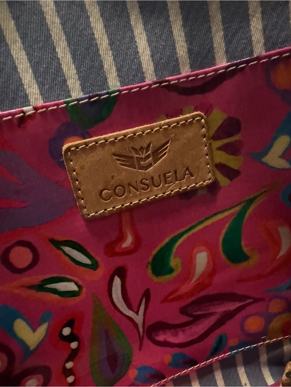 Consuela Tan Leather Wedge/Mini Hobo Bag - Picture 5 of 7